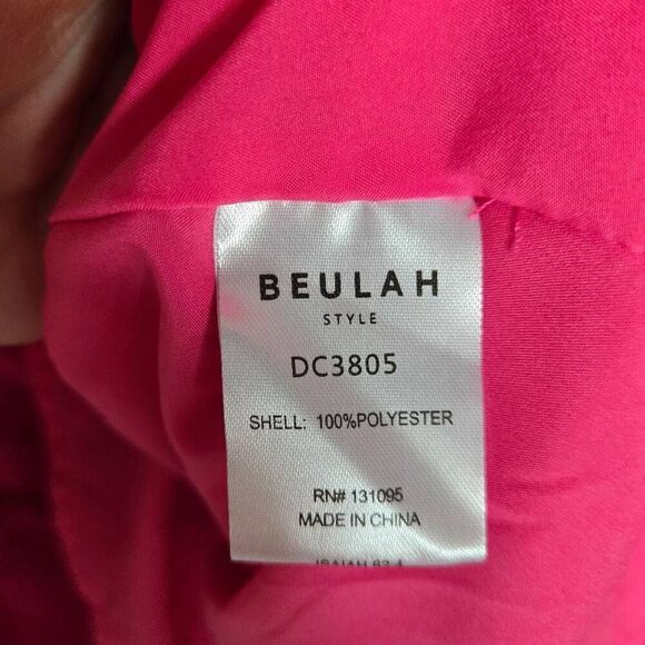 Beulah Style Pink Ruffle Sleeveless Maxi Dress Size Large - Picture 13 of 14